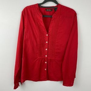 Eddie Bauer Long sleeve button up blouse
